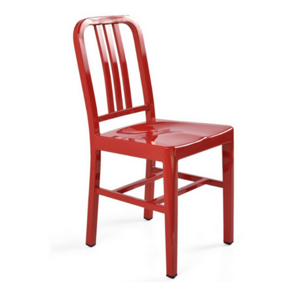 SILLA EAMES US NAVY ALUMINIO ROJO