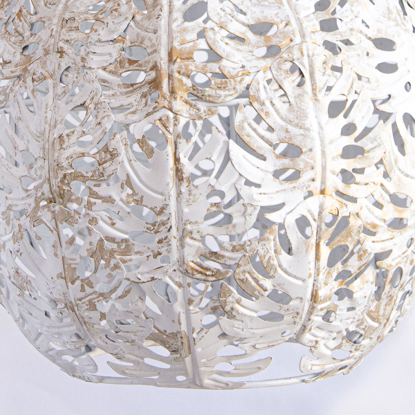 LAMPARA COLGANTE MARRUECOS N°227 29X42CM BCO